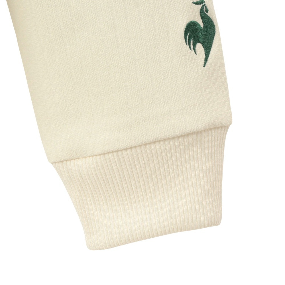 ルコックスポルティフ（lecoqsportif）（レディース）テニスウェア LCSプリューム リブクロス クルーネックスウェット LT4FSW41L WH01