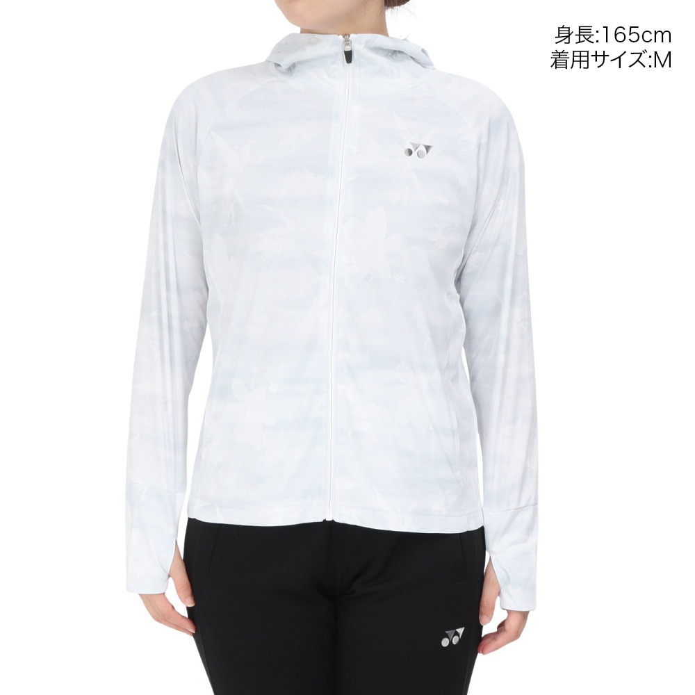 ヨネックス（YONEX）（レディース）テニスウェア ニットウォームアップパーカー 57089-011