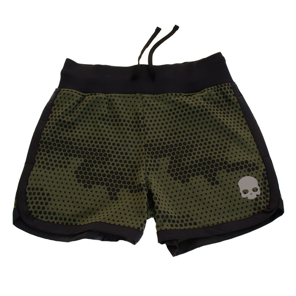 ＜スーパースポーツ ゼビオ＞ テニス ウェア レディース TECH CAMO ショーツ T01006 GREEN