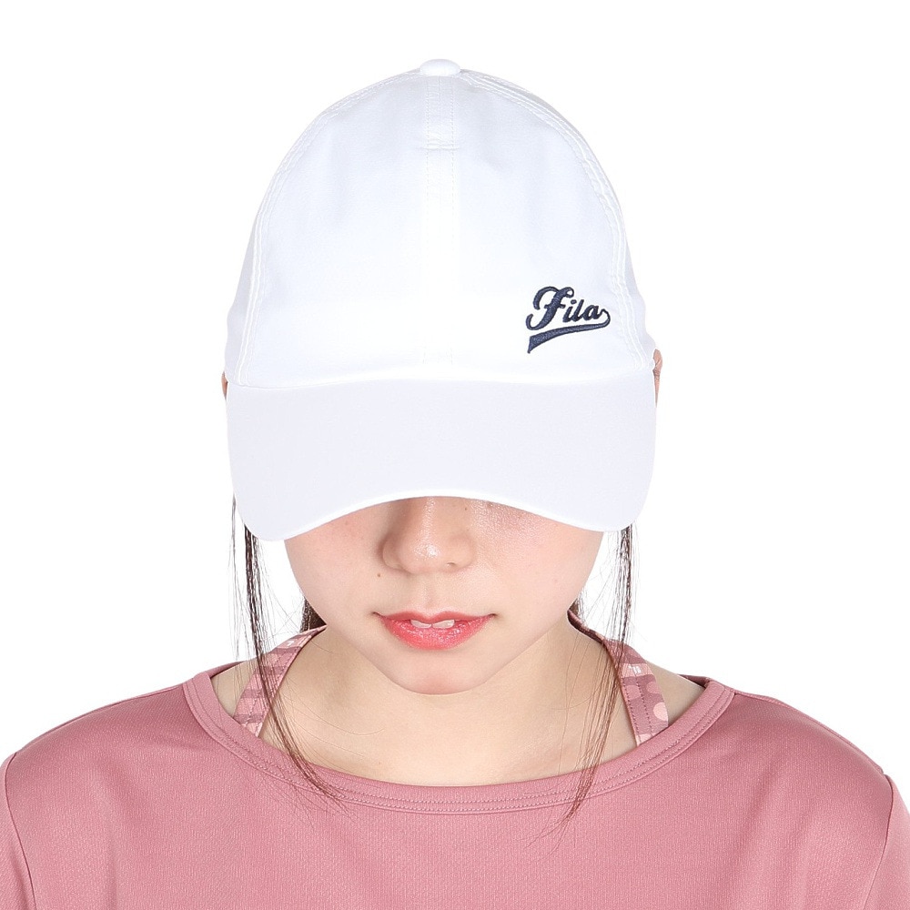 フィラ（FILA）（レディース）テニス キャップ 帽子 アートワークロゴ タフタキャップ VL9328-01 速乾