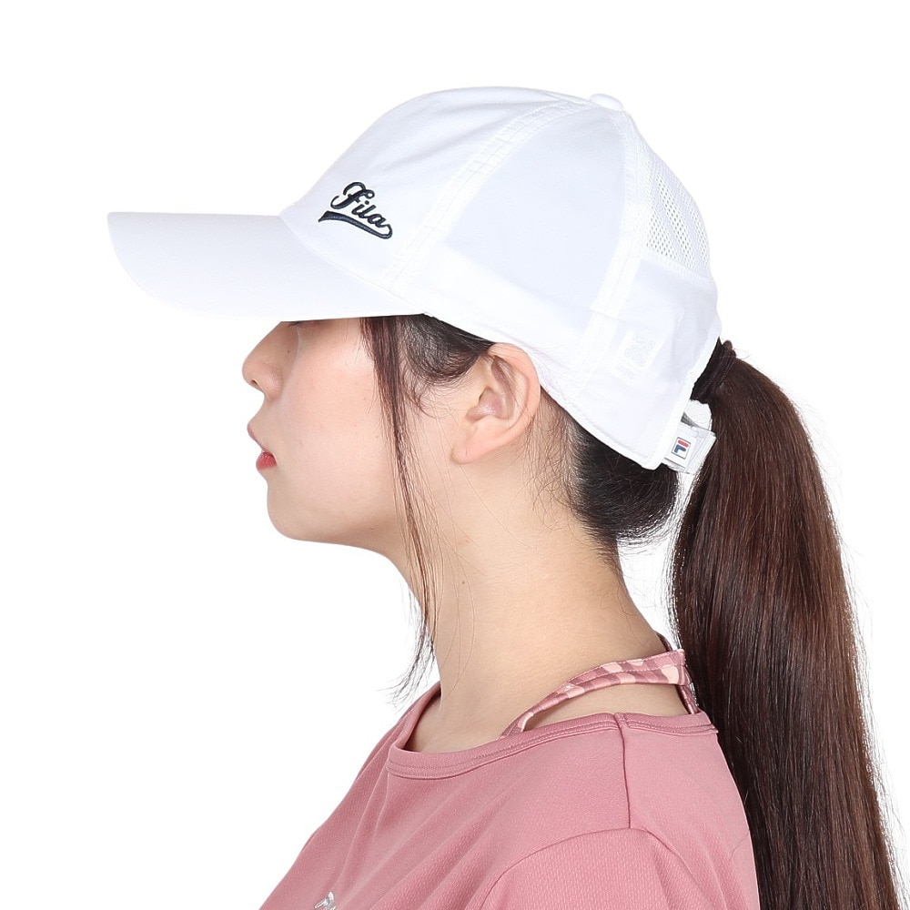フィラ（FILA）（レディース）テニス キャップ 帽子 アートワークロゴ タフタキャップ VL9328-01 速乾