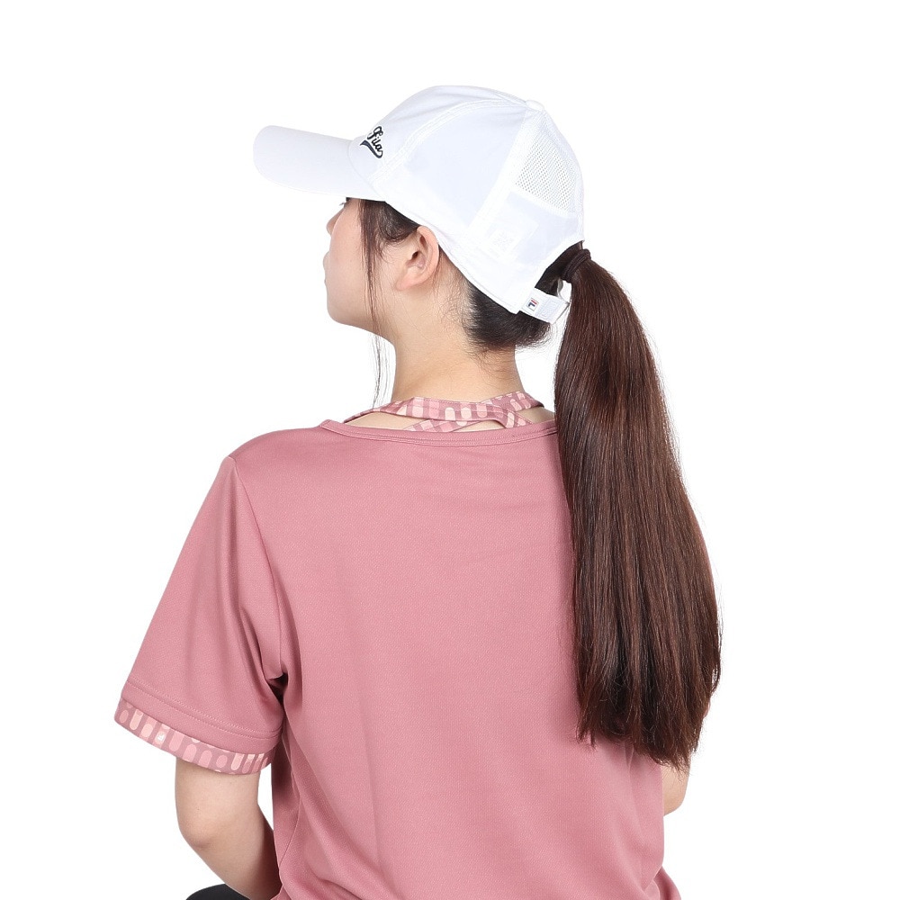 フィラ（FILA）（レディース）テニス キャップ 帽子 アートワークロゴ タフタキャップ VL9328-01 速乾