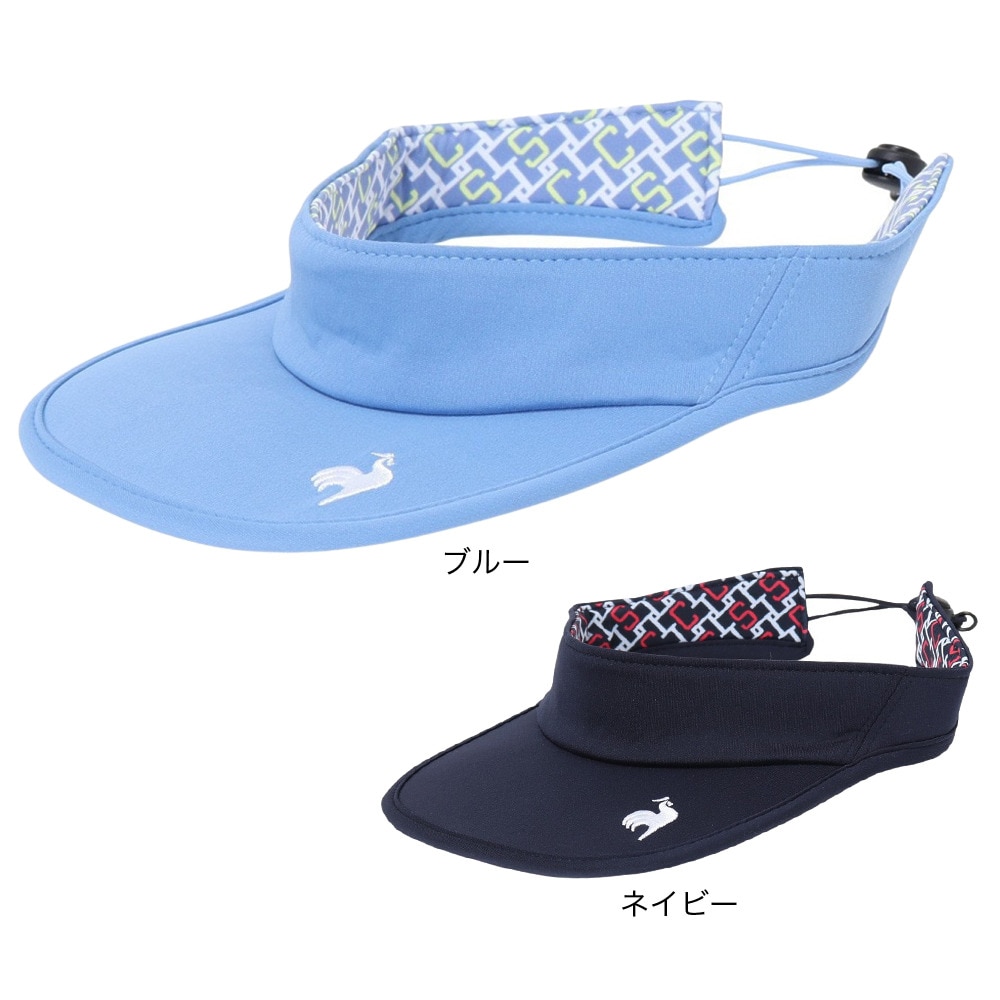 ルコックスポルティフ（lecoqsportif）（レディース）テニス サンバイザー リバーシブル サンバイザー QTCXJC23 BL