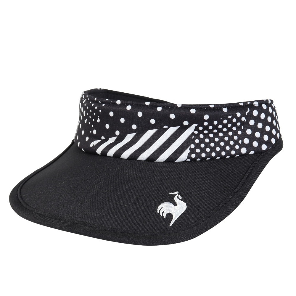 ルコックスポルティフ（lecoqsportif）（レディース）テニス サンバイザー リバーシブルサンバイザー QTCYJC50 BK