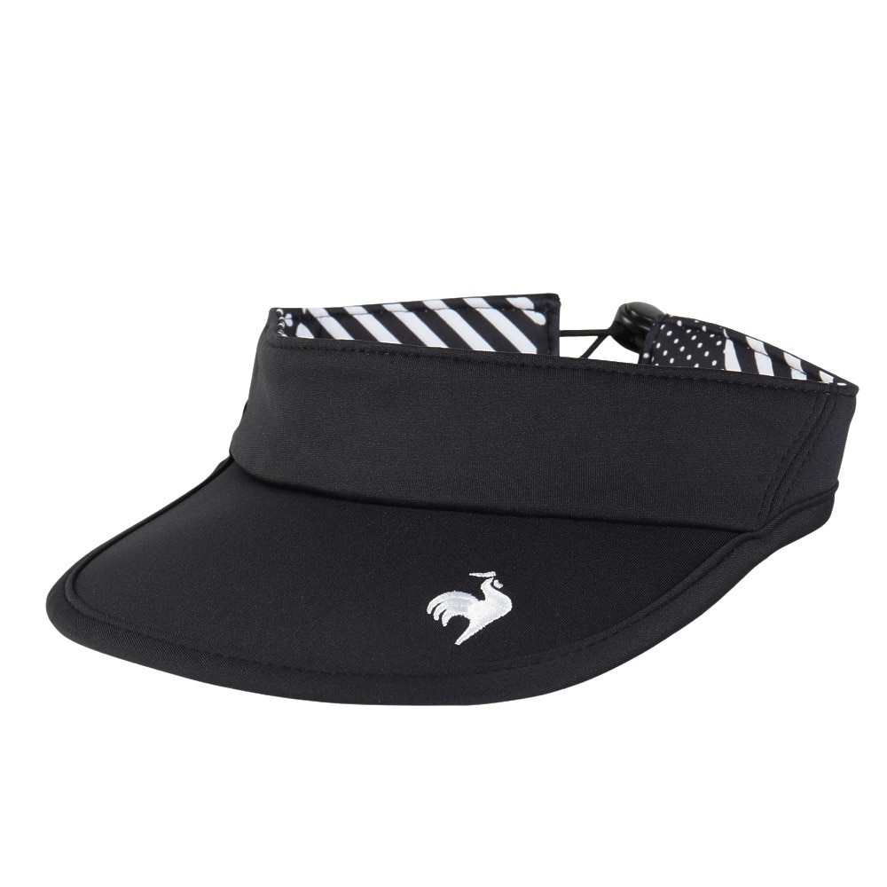 ルコックスポルティフ（lecoqsportif）（レディース）テニス サンバイザー リバーシブルサンバイザー QTCYJC50 BK