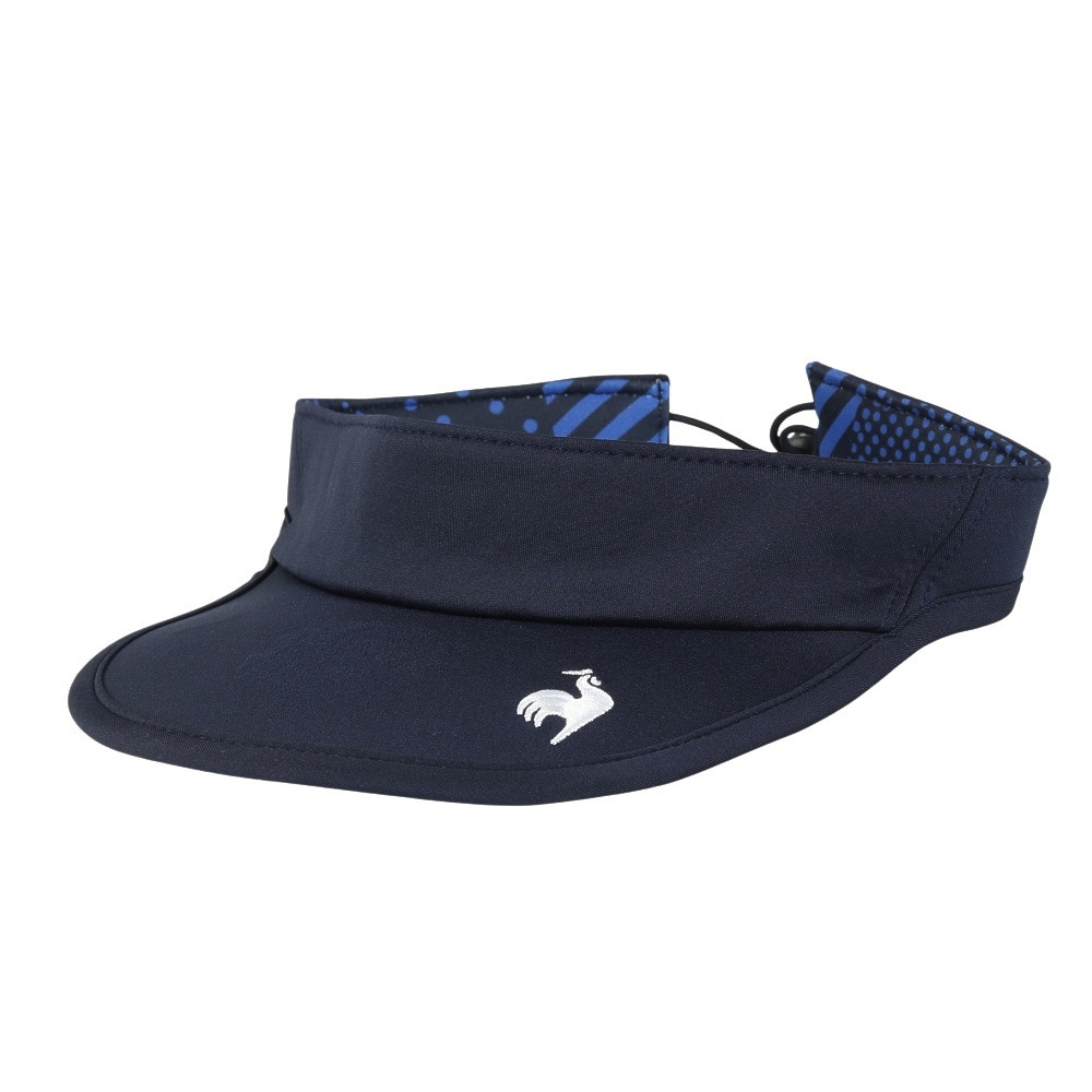ルコックスポルティフ（lecoqsportif）（レディース）テニス サンバイザー リバーシブルサンバイザー QTCYJC50 NV