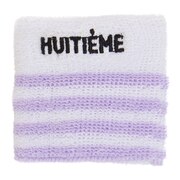ウィッテム（HUITIEME）（レディース）テニス リストバンド ボーダー HU18SLS733113 WHT