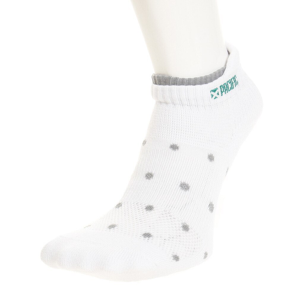  ドライプラス アンクルソックス DOT PT17AW072 WHTXGR