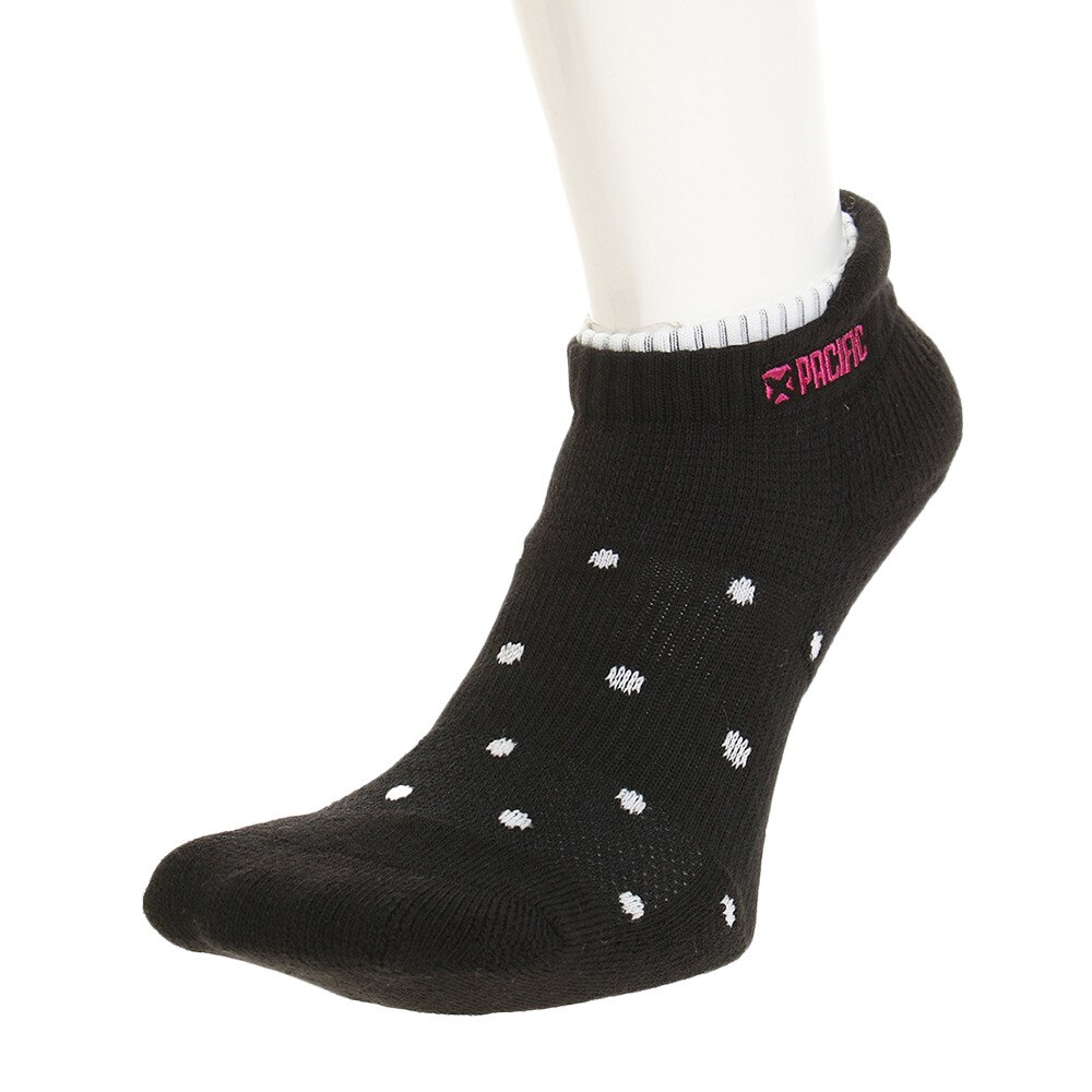  ドライプラス アンクルソックス DOT PT17AW072 BLK