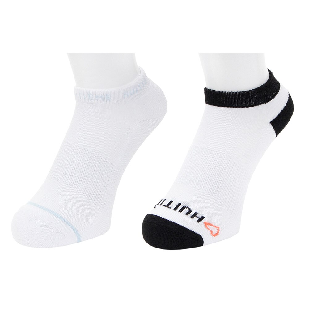  2足組ソックス HEART HU19S25LS733123BLK 【吸汗速乾/抗菌防臭】