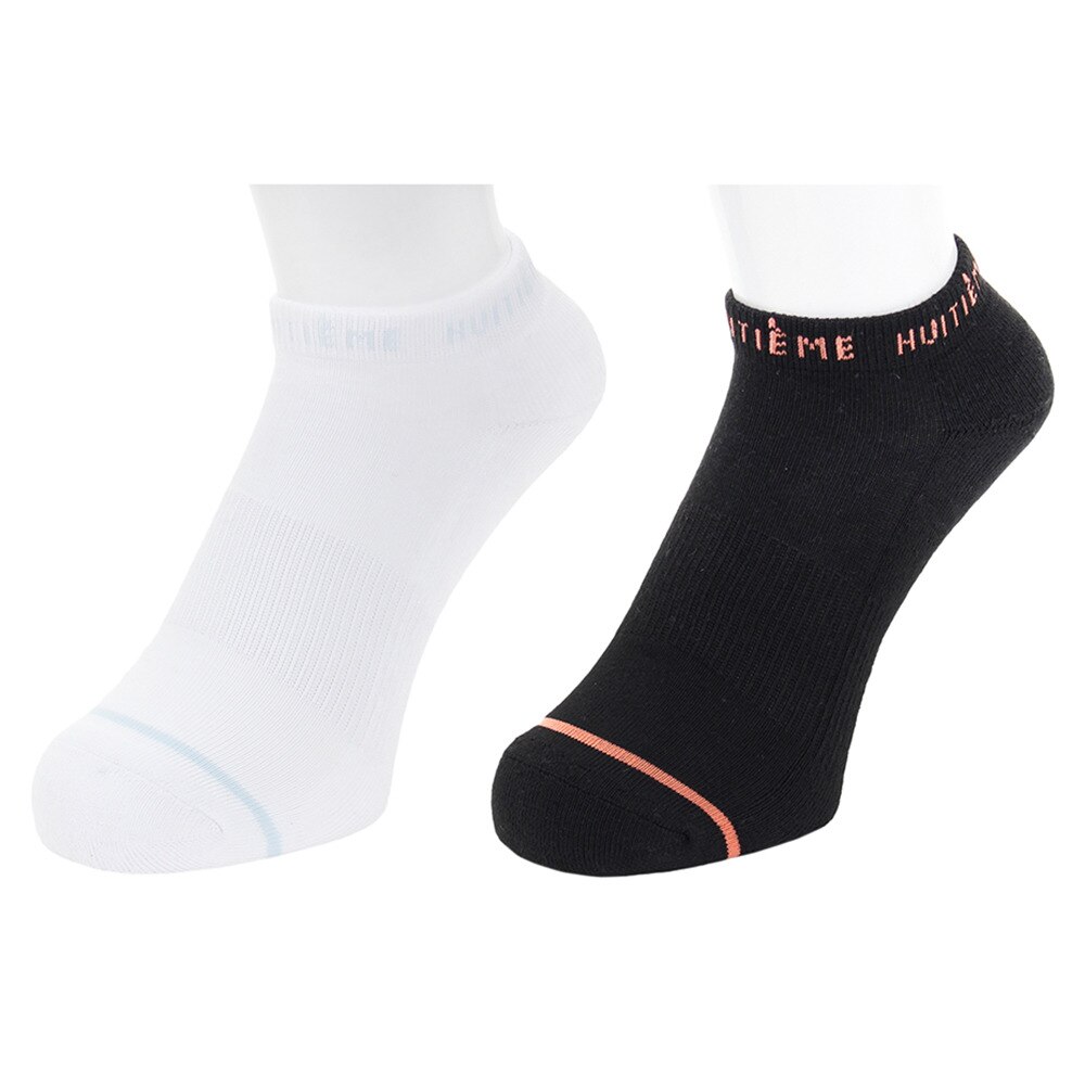  2足組ソックス HU19S25LS733125BLK 【吸汗速乾/抗菌防臭】
