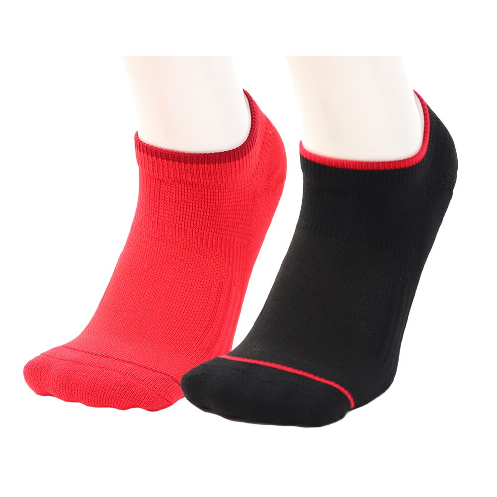  テニス アンクルソックス 2足組 733PG9OK001RED