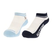 ウィッテム（HUITIEME）（レディース）テニス レディース 2足組 ワンポイントソックス HU20S25LS733110LBLU 吸汗速乾/抗菌防臭 靴下