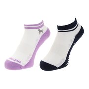 ウィッテム（HUITIEME）（レディース）テニス レディース 2足組 ワンポイントソックス HU20S25LS733110LVD 吸汗速乾/抗菌防臭 靴下