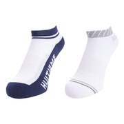 ウィッテム（HUITIEME）（レディース）テニス ソックス 2足組 STRIPES HU20S25LS733108LGRY