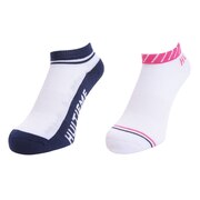 ウィッテム（HUITIEME）（レディース）テニス ソックス 2足組 STRIPES HU20S25LS733108PNK
