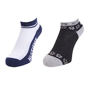 ウィッテム（HUITIEME）（レディース）テニス ソックス 2足組 FLOWER HU20S25LS733109BLK