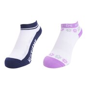 ウィッテム（HUITIEME）（レディース）テニス ソックス 2足組 FLOWER HU20S25LS733109WHT