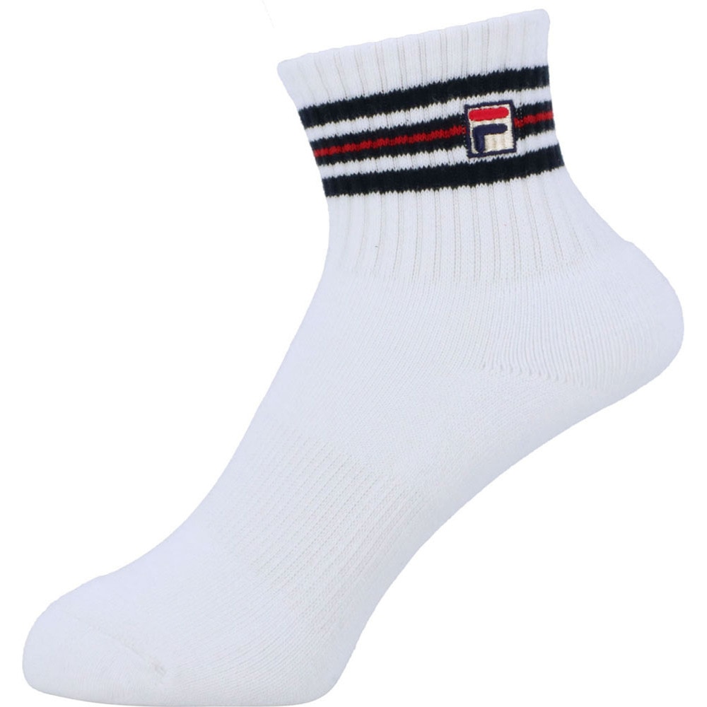 フィラ（FILA）（レディース）テニス ラインショートソックス VL9269-01