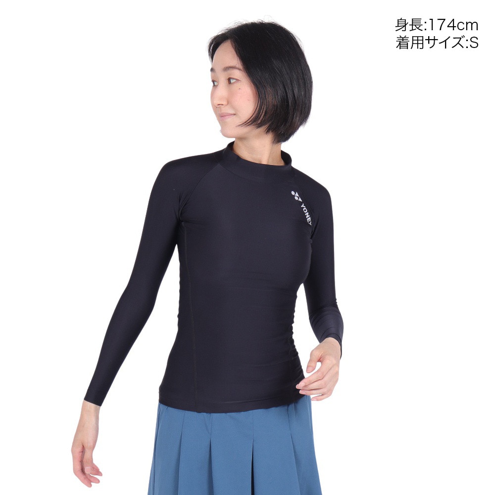 ヨネックス（YONEX）（レディース）ハイネック長袖シャツ STBF1515-007
