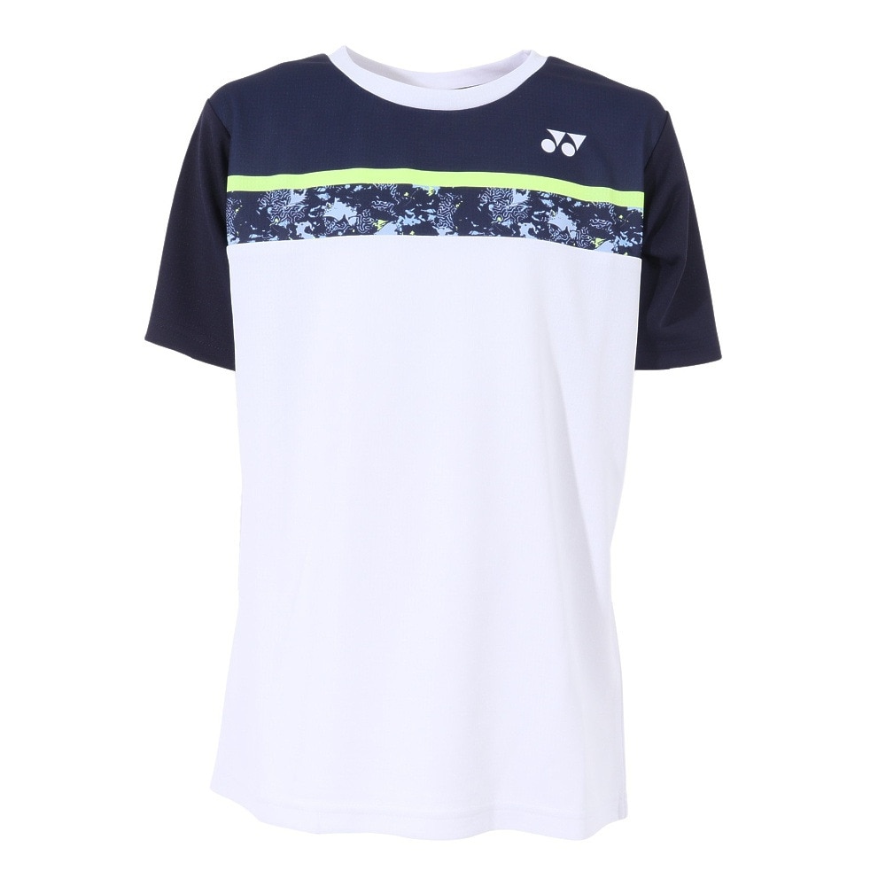 YONEX ヨネックス 半袖 Tシャツ バドミントンシャツ テニス 半そで 16569J-019 ジュニアドライTシャツ 半袖Tシャツ バドミントン  ネイビーブルー