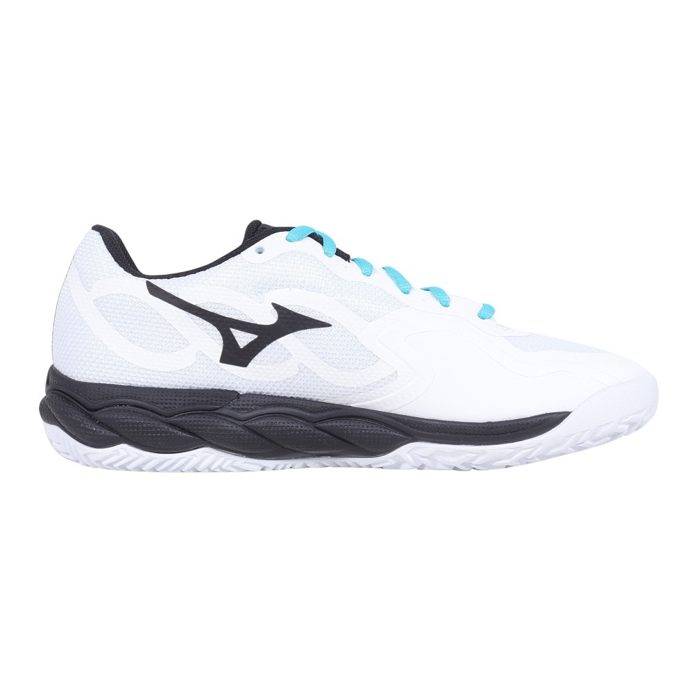 ミズノ（MIZUNO）（レディース）クレー・砂入り人工芝コート用 テニスシューズ ウエーブエンフォースコート WIDE OC 61GB243109