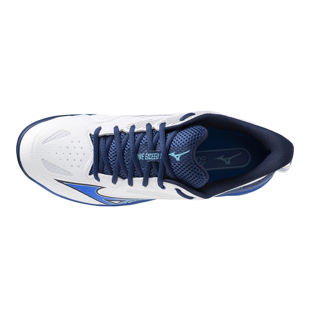 ミズノ（MIZUNO）（メンズ、レディース）オールコート用 テニスシューズ ウエーブエクシード5 WIDE AC 61GA231529