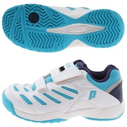 プリンス（PRINCE）（キッズ）テニスシューズ オールコート ジュニア DPS953 218 AC WHT/BLU