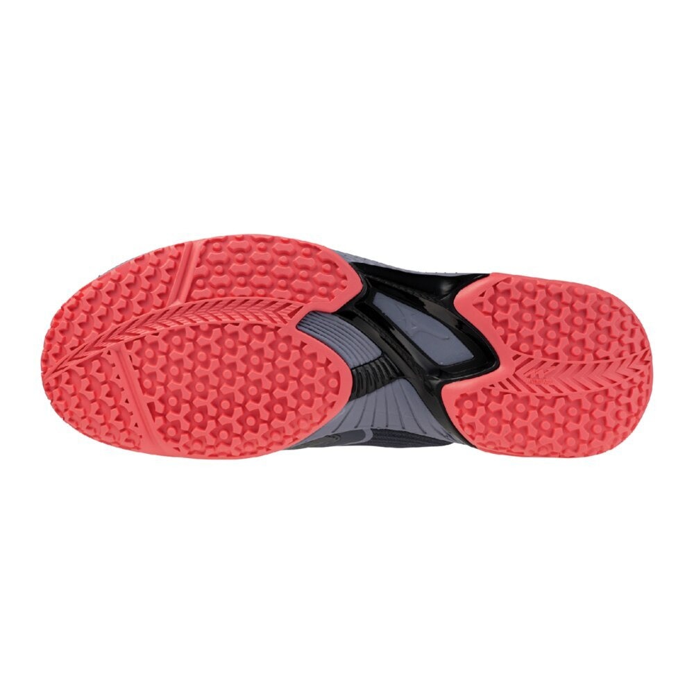 ミズノ（MIZUNO）（メンズ、レディース）オムニクレーコート用 テニスシューズ ウェーブエクシード6 WIDE OC 61GB251309