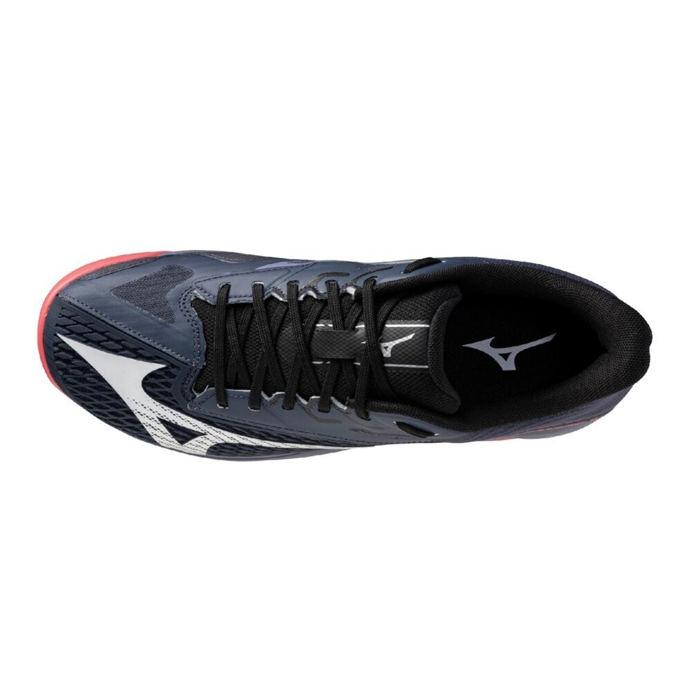 ミズノ（MIZUNO）（メンズ、レディース）オムニクレーコート用 テニスシューズ ウェーブエクシード6 WIDE OC 61GB251309