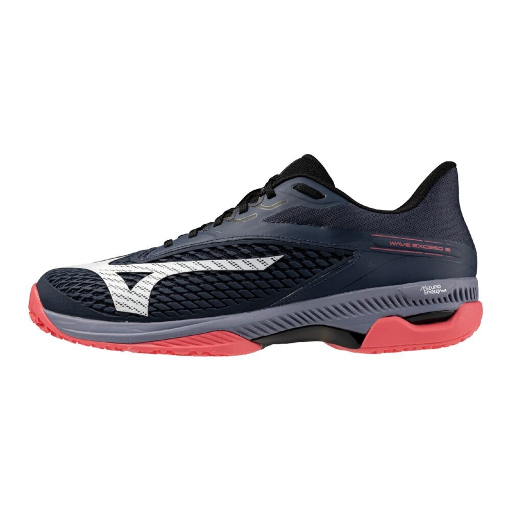 ミズノ（MIZUNO）（メンズ、レディース）オムニクレーコート用 テニスシューズ ウェーブエクシード6 WIDE OC 61GB251309
