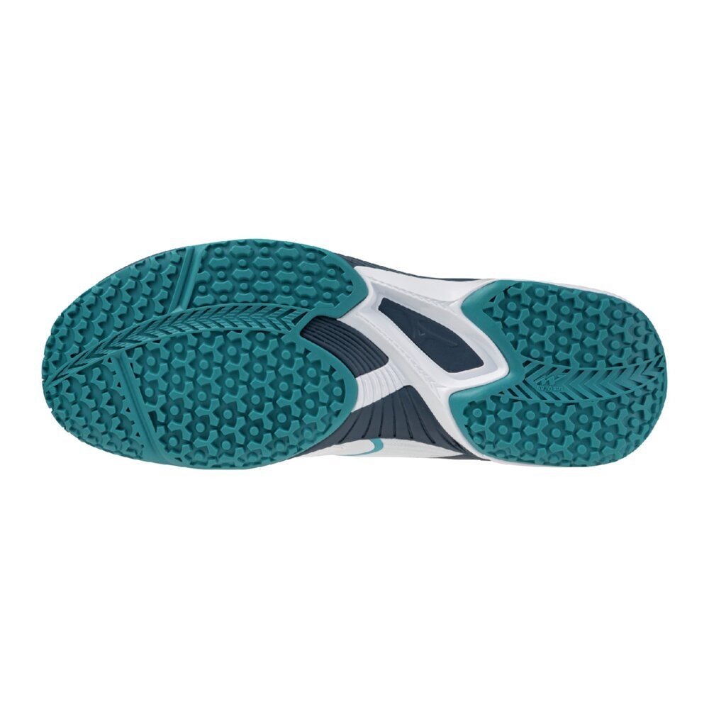 ミズノ（MIZUNO）（メンズ、レディース）オムニクレーコート用 テニスシューズ ウェーブエクシード6 WIDE OC 61GB251318