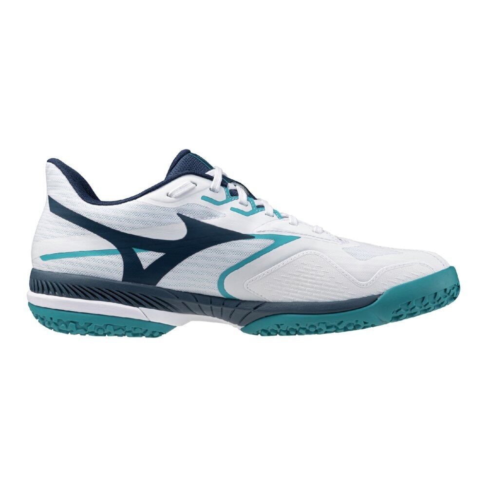 ミズノ（MIZUNO）（メンズ、レディース）オムニクレーコート用 テニスシューズ ウェーブエクシード6 WIDE OC 61GB251318