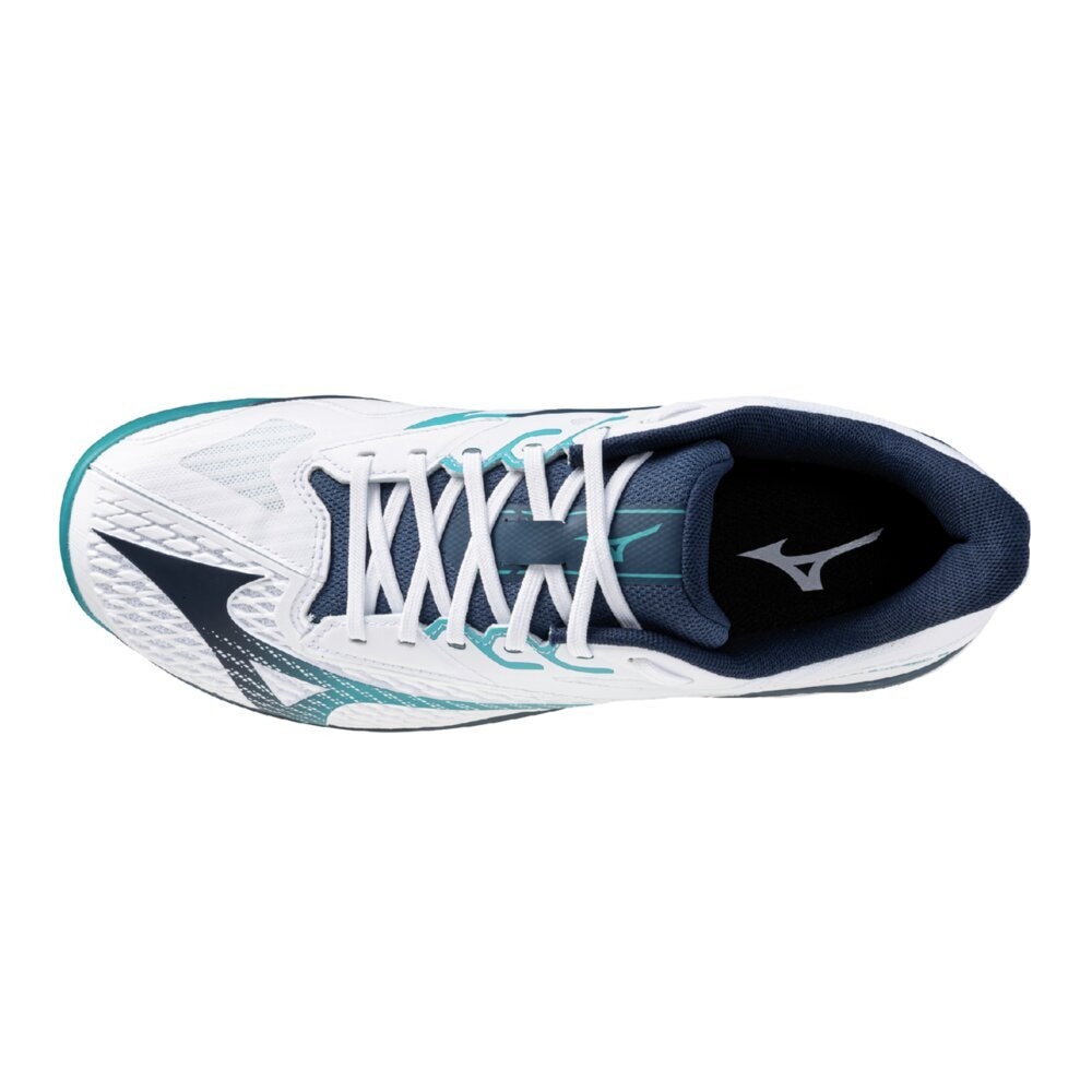 ミズノ（MIZUNO）（メンズ、レディース）オムニクレーコート用 テニスシューズ ウェーブエクシード6 WIDE OC 61GB251318