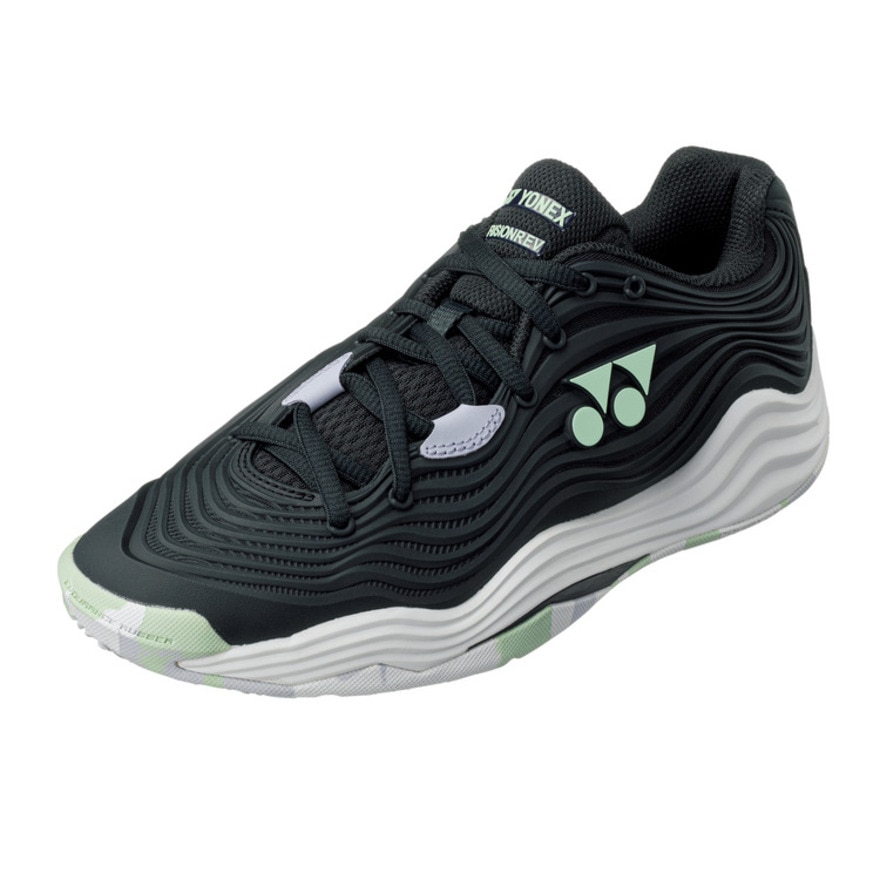ヨネックス（YONEX）（レディース）オムニクレーコート用 テニスシューズ レディース パワークッション フュージョンレブ5 SHTF5LGC-245