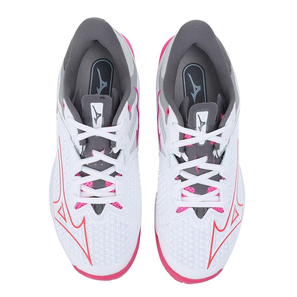 ミズノ（MIZUNO）（レディース）オムニクレーコート用 テニスシューズ レディース ウエーブエクシードツアー 6 OC 61GB247358