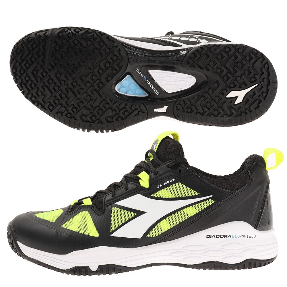 ディアドラ（diadora）（メンズ、レディース）テニスシューズ オムニクレー メンズ スピードブルーシールド FLY 2+SG 175589A OC