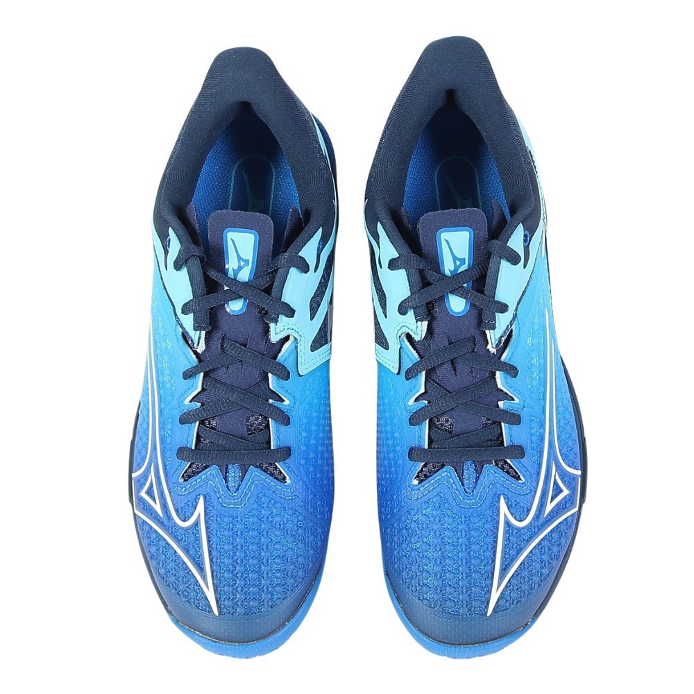 ミズノ（MIZUNO）（メンズ、レディース）クレー・砂入り人工芝コート用 テニスシューズ ウエーブエクシードツアー6 OC 61GB247228