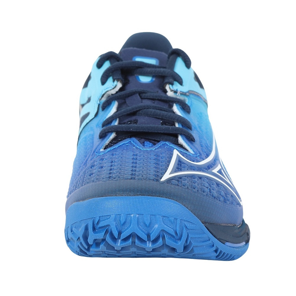 ミズノ（MIZUNO）（メンズ、レディース）クレー・砂入り人工芝コート用 テニスシューズ ウエーブエクシードツアー6 OC 61GB247228