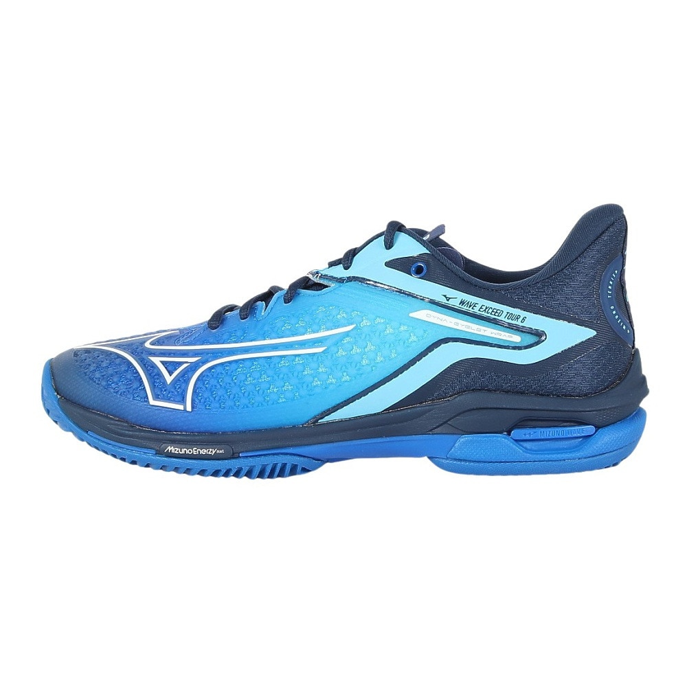 ミズノ（MIZUNO）（メンズ、レディース）クレー・砂入り人工芝コート用 テニスシューズ ウエーブエクシードツアー6 OC 61GB247228