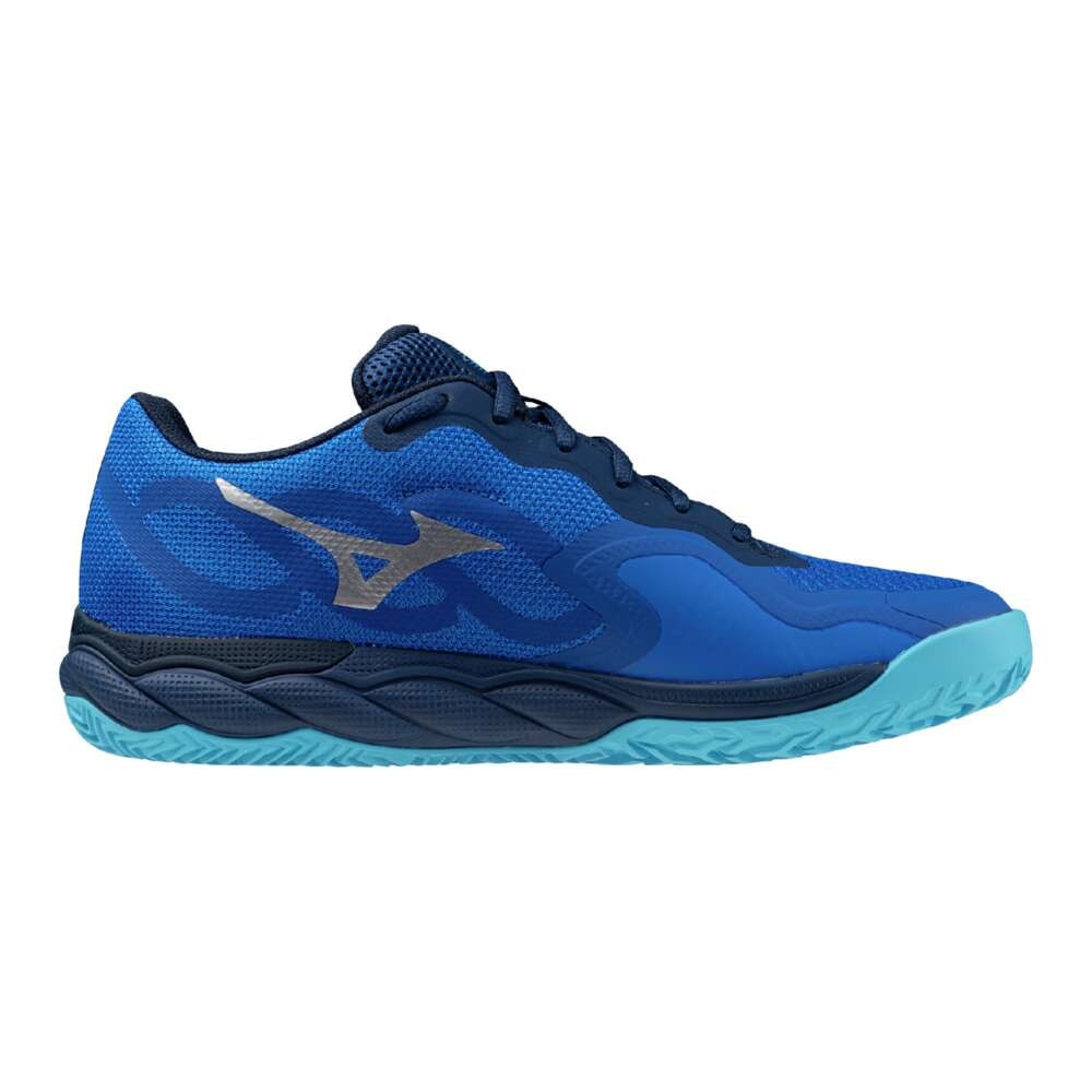 ミズノ（MIZUNO）（メンズ、レディース）クレー/砂入り人工芝コート用 テニスシューズ ウエーブエンフォースコート WIDE OC 61GB243128