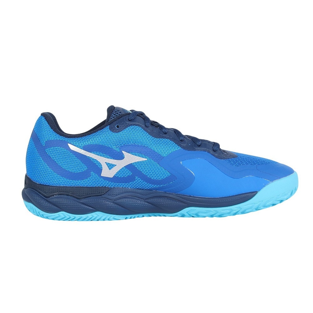 ミズノ（MIZUNO）（メンズ、レディース）クレー/砂入り人工芝コート用 テニスシューズ ウエーブエンフォースコート WIDE OC 61GB243128