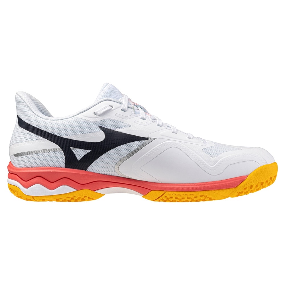 ミズノ（MIZUNO）（メンズ、レディース）クレー/砂入り人工芝コート用 テニスシューズ ウエーブエクシードコート WIDE OC 61GB251860
