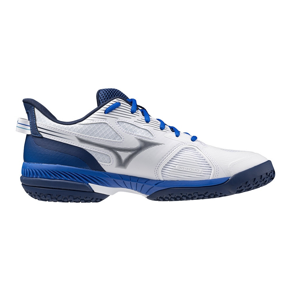 ミズノ（MIZUNO）（メンズ、レディース）クレー/砂入り人工芝コート用 テニスシューズ ウエーブエクシード5 WIDE OC 61GB231329