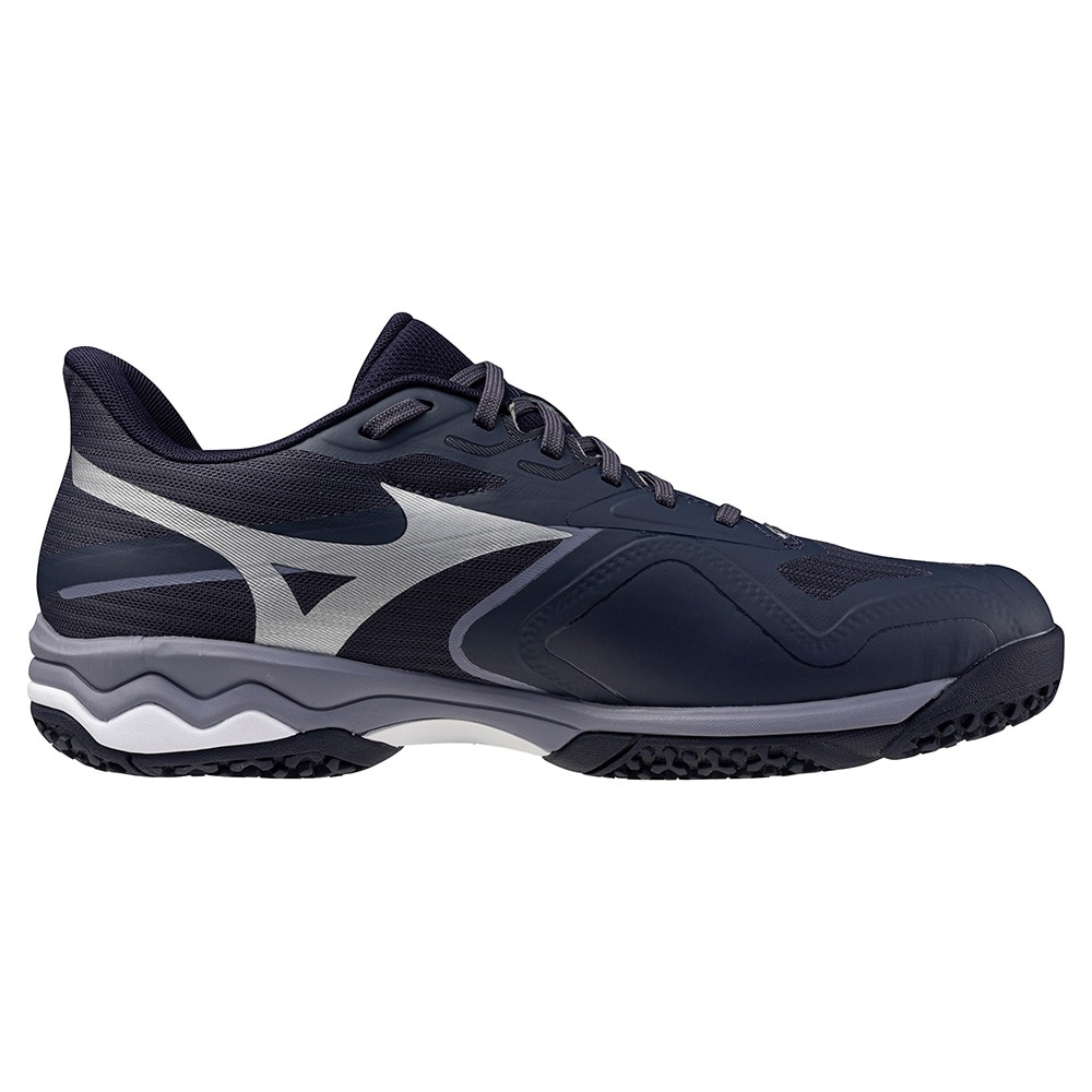 ミズノ（MIZUNO）（メンズ、レディース）クレー/砂入り人工芝コート用 テニスシューズ ウエーブエクシードコート WIDE OC 61GB251805