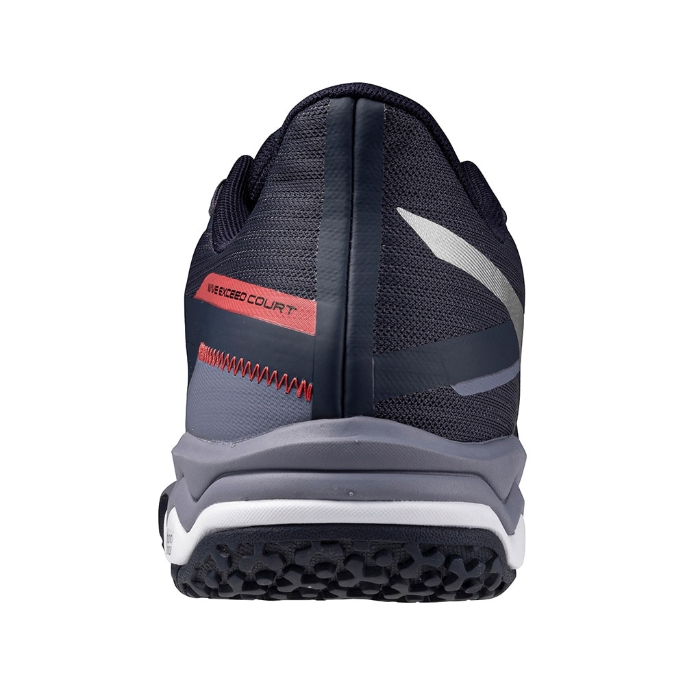 ミズノ（MIZUNO）（メンズ、レディース）クレー/砂入り人工芝コート用 テニスシューズ ウエーブエクシードコート WIDE OC 61GB251805