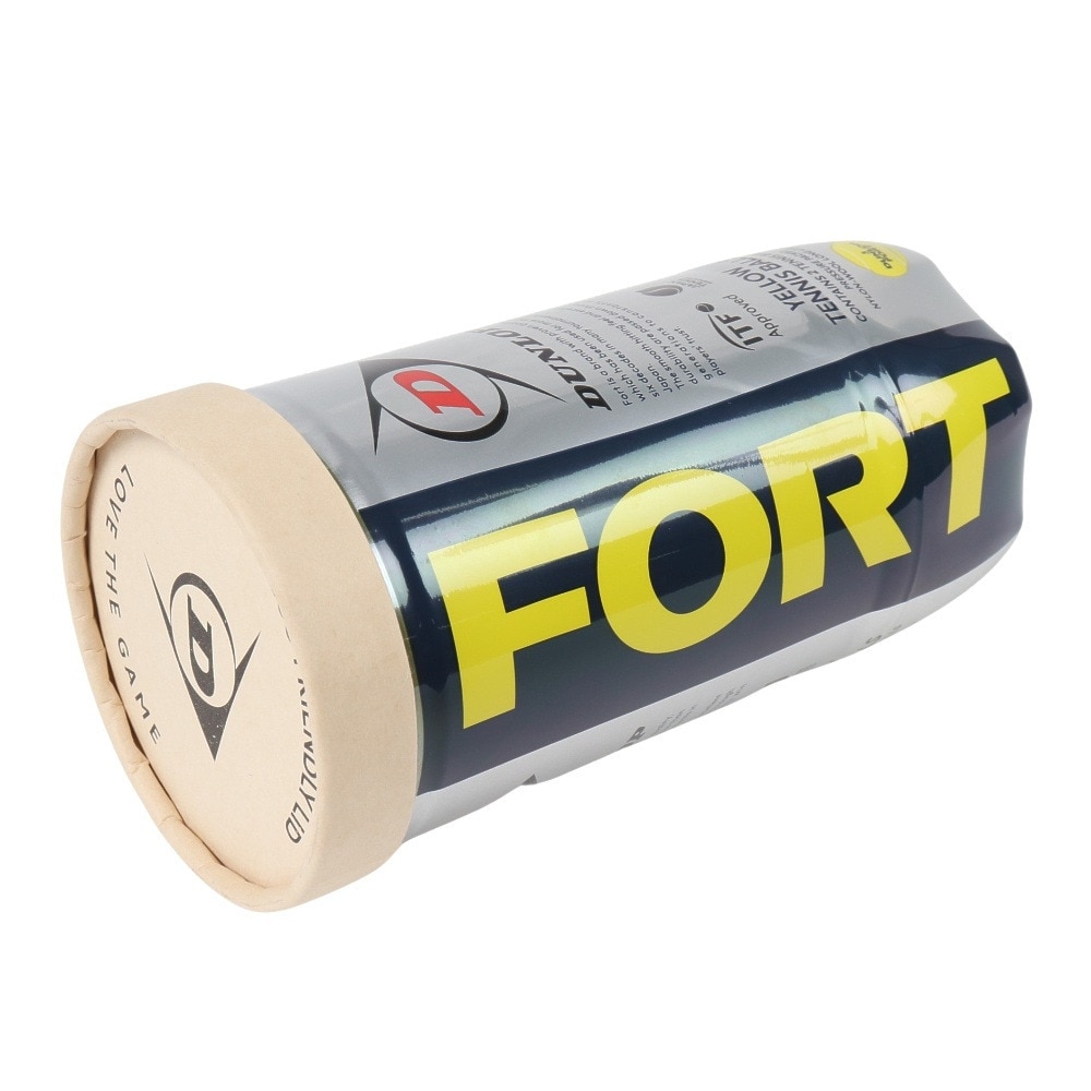 ダンロップ（DUNLOP）（メンズ、レディース、キッズ）フォート 缶 2球入り1箱 (30缶/60球) DFORTFYL2TIN フォート缶 イエロー セット