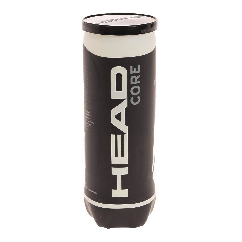 ヘッド（HEAD）（メンズ、レディース、キッズ）テニスボール HEAD CORE 577163  1缶 3球入り 硬式テニス プレッシャーボール   イエロー