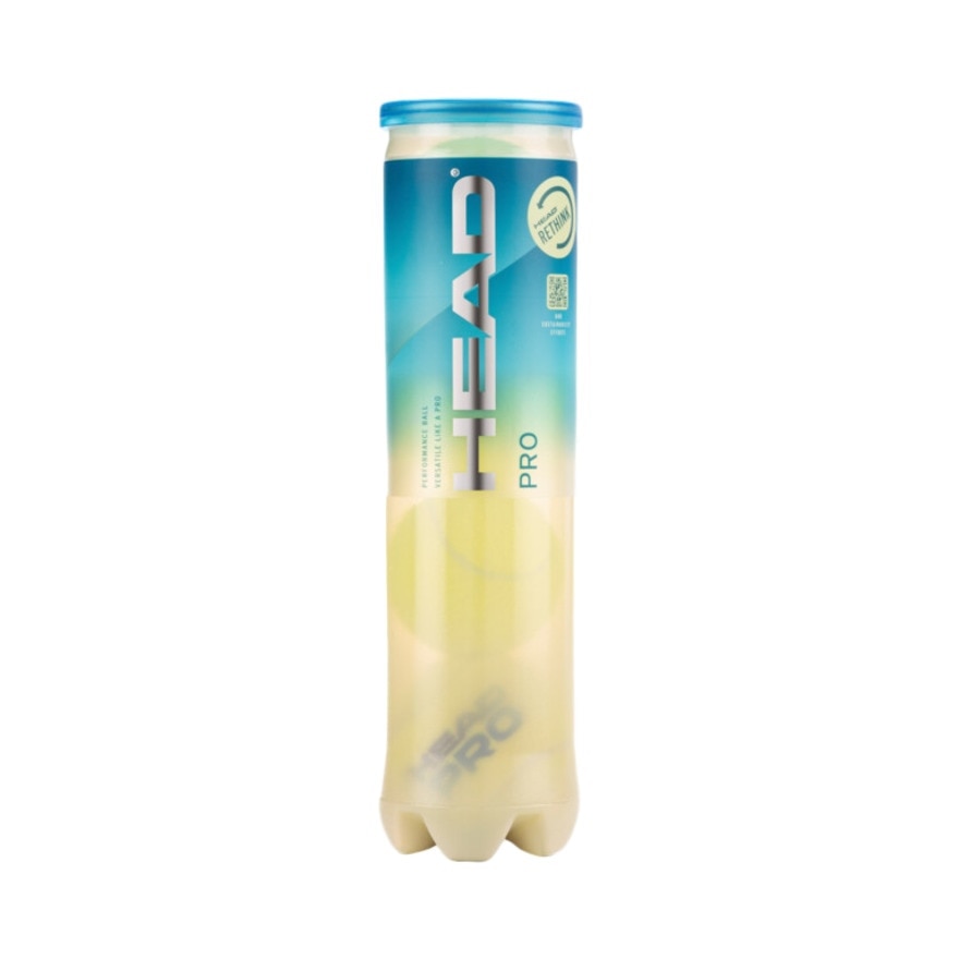 ヘッド（HEAD）（メンズ、レディース、キッズ）HEAD PRO 4球入り1箱(12缶/48球)プレッシャーボール 571714 イエロー セット