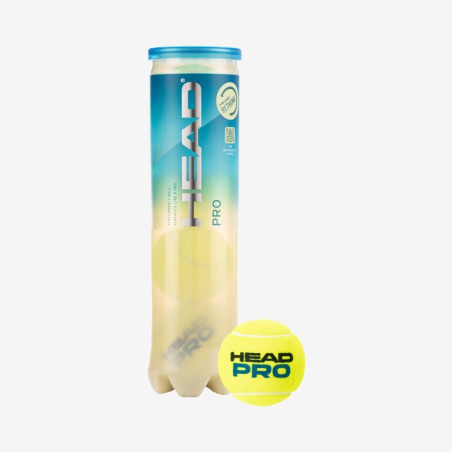 ヘッド（HEAD）（メンズ、レディース、キッズ）HEAD PRO 4球入り1箱(12缶/48球)プレッシャーボール 571714 イエロー セット